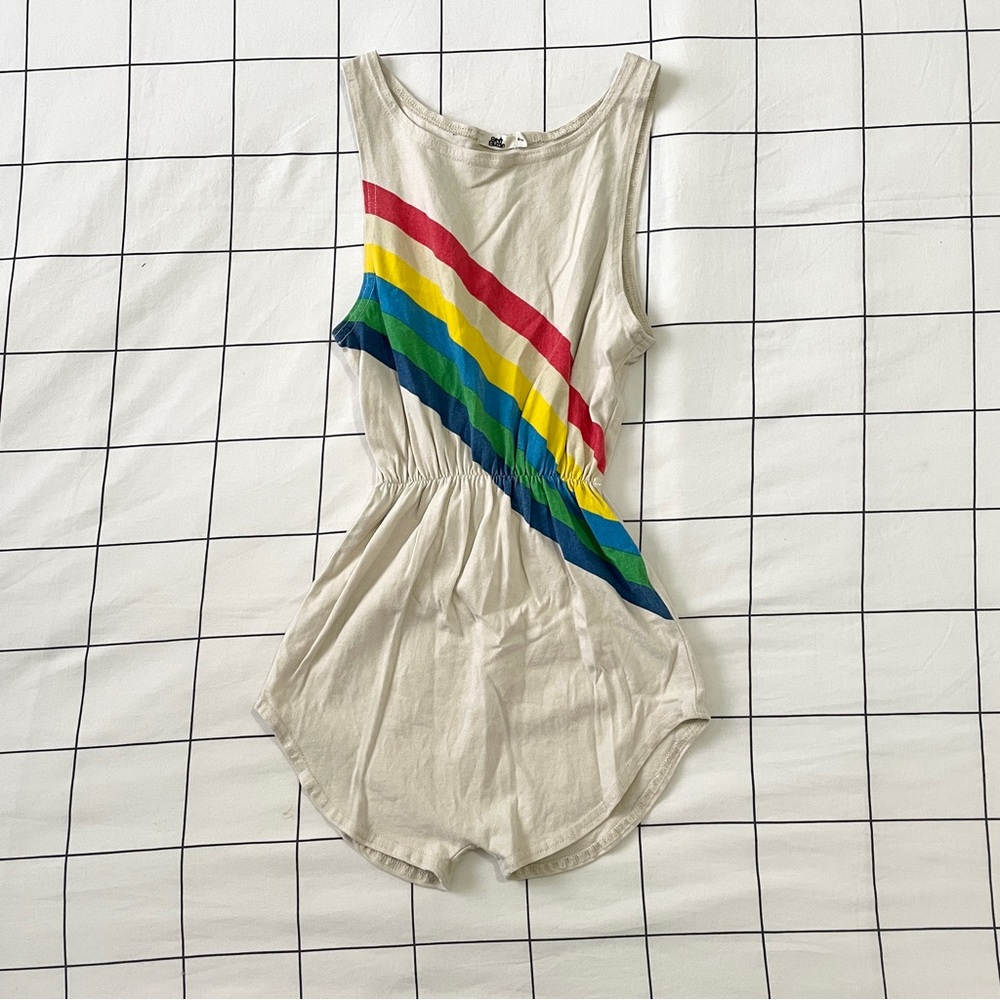 KIDS: bandy button romper